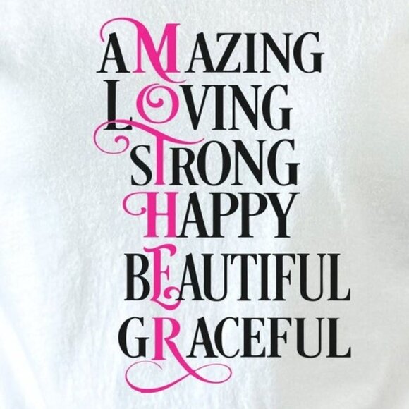 Amazing Loving Strong Happy Beatiful Graceful Mother Shirt - Picture 2 of 4